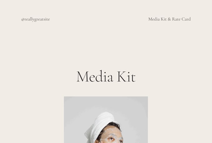 design a professional influencer media kit and press kit